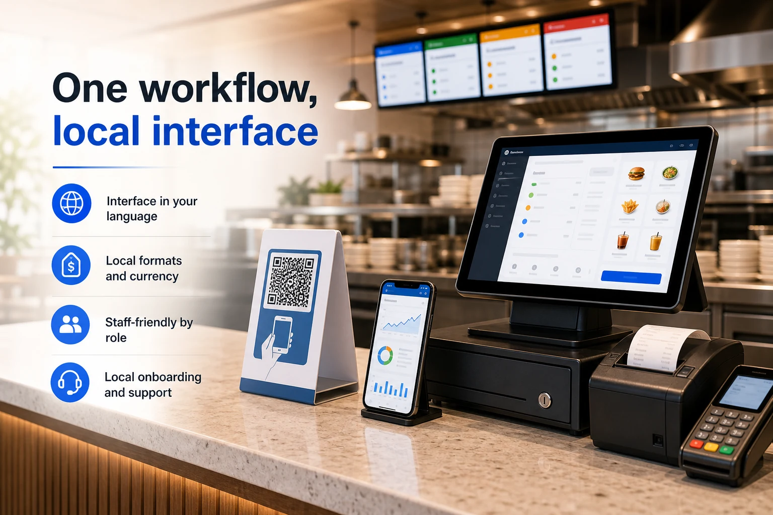 One workflow. Local interface.
